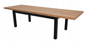 Stół rozkładany/170-250x90 /czarna podstawa/ dąb craft