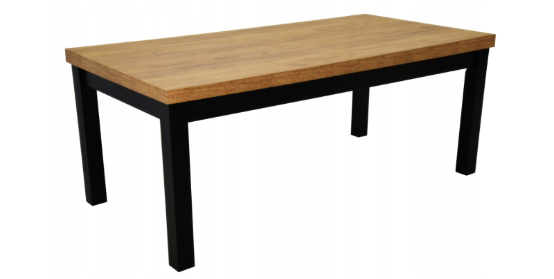 Stół rozkładany/170-250x90 /czarna podstawa/ dąb craft