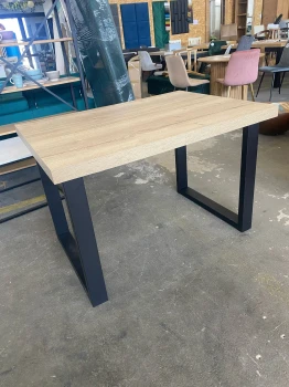 Stół prostokątny rozkładany 80x120/220 metalowa podstawa