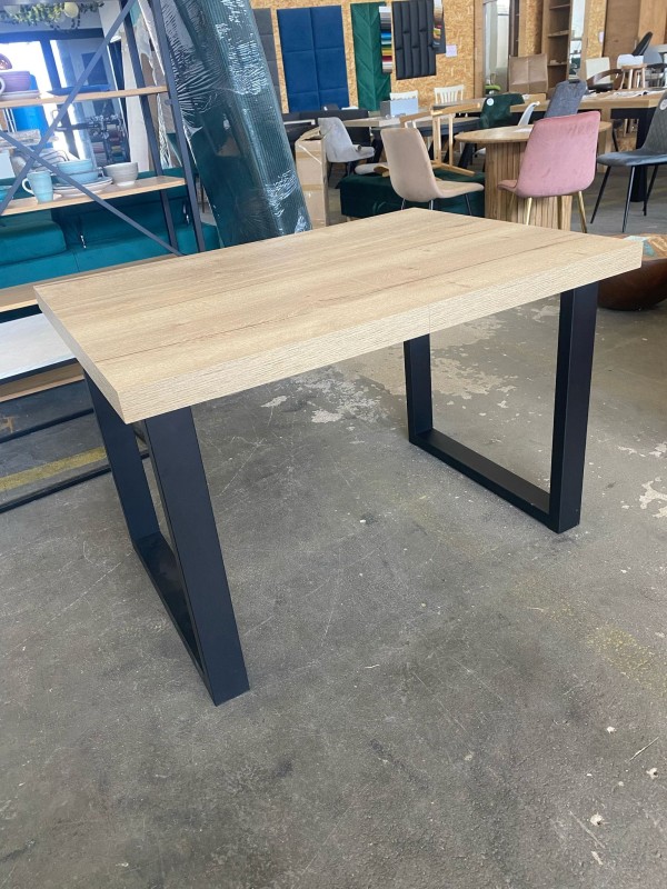 Stół prostokątny rozkładany 80x120/220 metalowa podstawa