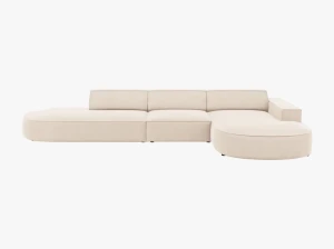 Narożnik Kora z zaokrąglonym szezlongiem