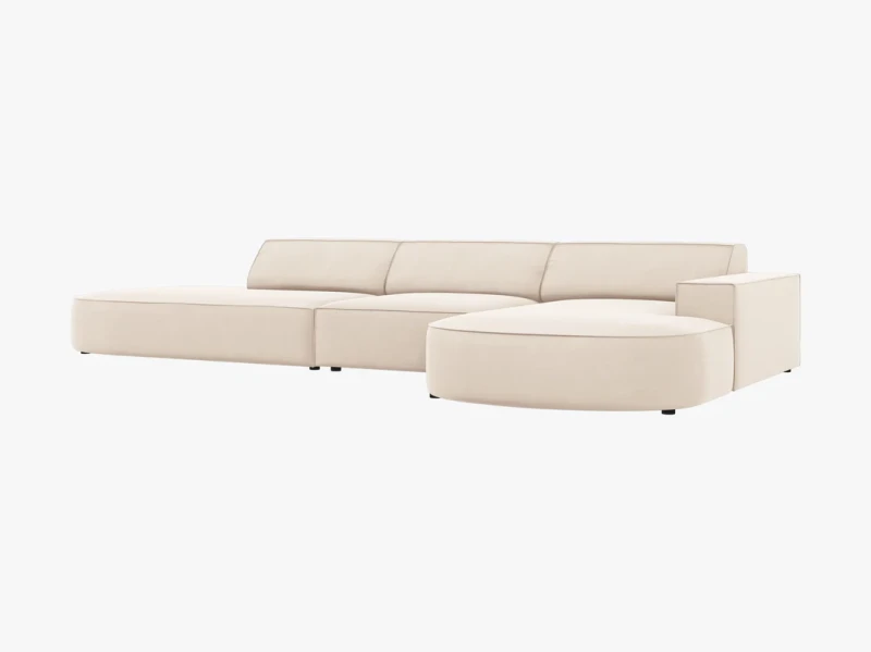 Narożnik Kora z zaokrąglonym szezlongiem