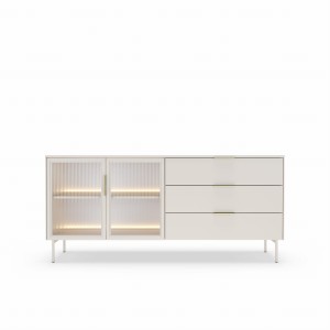 LUMI KOMODA 181 2D3S + LED kaszmir