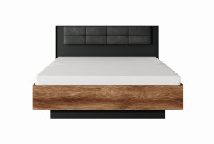 MILTON C ŁÓŻKO 160 Z POJEMNIKIEM CHESTNUT / ANTRACYT