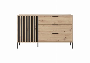 KOMODA TALLY B 138 Dąb Artisan/ Antracyt 