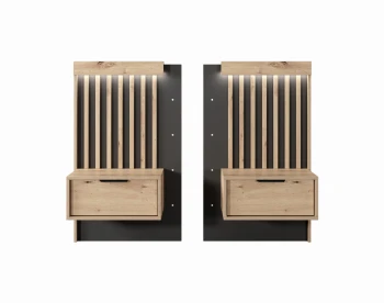 2x STOLIK NOCNY TALLY D Dąb Artisan/ Antracyt 