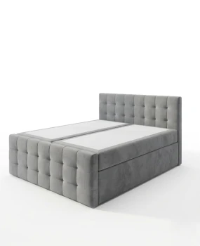 Łóżko kontynentalne IGANTE KING PLUS 180x200 Szare