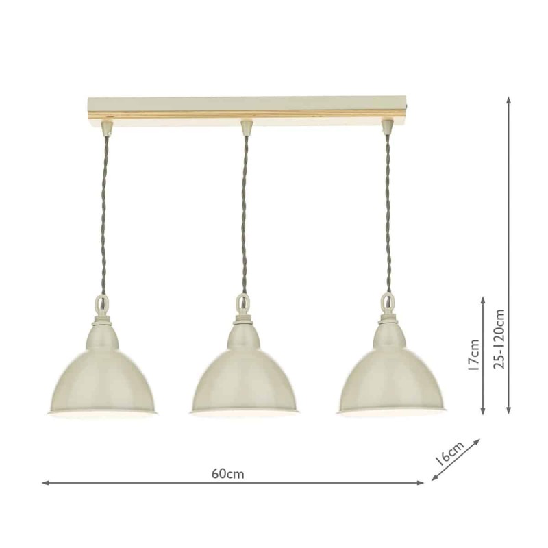 Lampa loft wisząca Blyton 3 BLY5343 - Dar Lighting