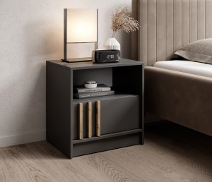 NELLY S51 STOLIK NOCNY GRAFIT/LAMELA ARTISAN 
