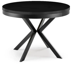 Stół z obręczą Czarny/ Czarny 100-180 cm