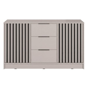 KOMODA NELLY 3D CASHMERE/LAMELA CZARNA 